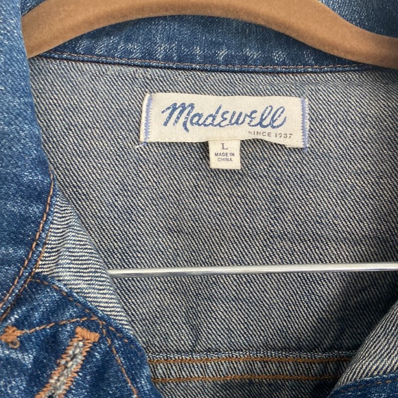 Madewell Jean Jacket - Ellery Wash - Large - Picture 4 of 4